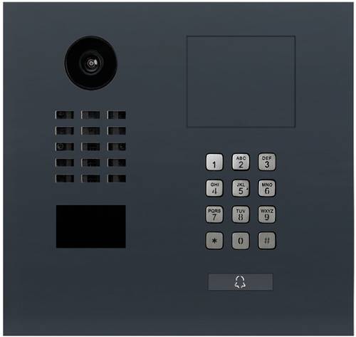 DoorBird D2101KH IP-Video-Türsprechanlage LAN Außeneinheit Edelstahl, RAL 7016 (seidenmatt) von DoorBird