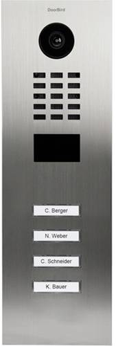 DoorBird D2104V IP-Video-Türsprechanlage LAN Außeneinheit Edelstahl V2A (gebürstet) von DoorBird