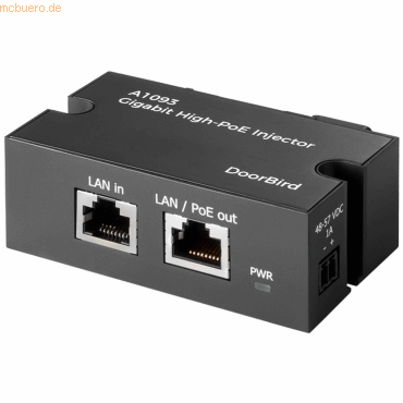 DoorBird DoorBird A1093 Gigabit High PoE Injektor DoorBird DoorBird A1093 Gigabit High PoE Injektor von DoorBird