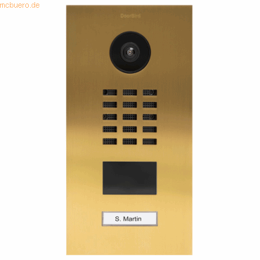 DoorBird DoorBird D2101V IP Telefon Edelstahl V4A Gold-Optik von DoorBird