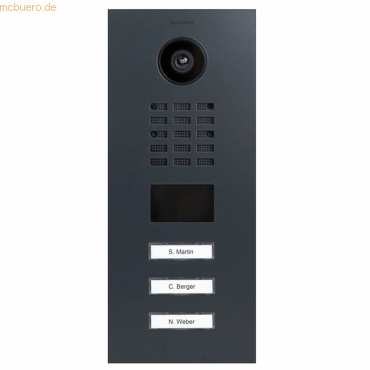 DoorBird DoorBird D2103V IP Video Türstation V4A Edelstahl, RAL 7016 DoorBird DoorBird D2103V IP Video Türstation V4A Edelstahl, RAL 7016 von DoorBird