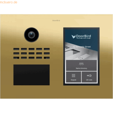 DoorBird DoorBird D31TDH Video Türstation Edelstahl V4A Messing-Optik DoorBird DoorBird D31TDH Video Türstation Edelstahl V4A Messing-Optik von DoorBird