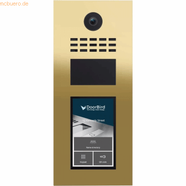DoorBird DoorBird D31TDV Video Türstation Edelstahl V4A Messing-Optik DoorBird DoorBird D31TDV Video Türstation Edelstahl V4A Messing-Optik von DoorBird