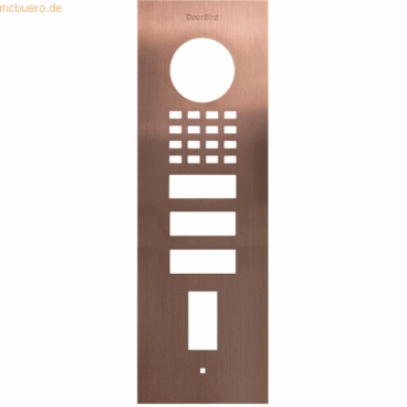 DoorBird DoorBird Frontblende D1102FV Fingerpr. Edels., Bronze, Unterp von DoorBird