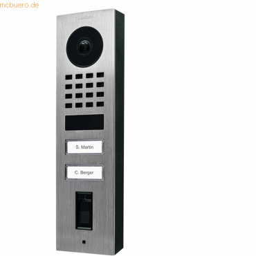 DoorBird DoorBird IP Video Türst. D1102FV Fingerpr. Edels. V2A, Aufput von DoorBird