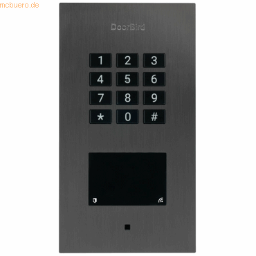 DoorBird DoorBird Zutrittskontrollsys. A1121 Unterputz Edelst., Titan DoorBird DoorBird Zutrittskontrollsys. A1121 Unterputz Edelst., Titan von DoorBird