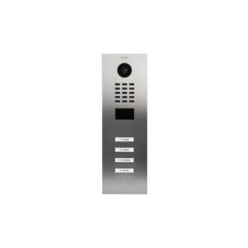 Doorbird - D2104V-V2-SA – Video-Türsprechanlage IP 4 Klingeln mit RFID-Ausweisleser, Edelstahl – Aufputzmontage von DoorBird