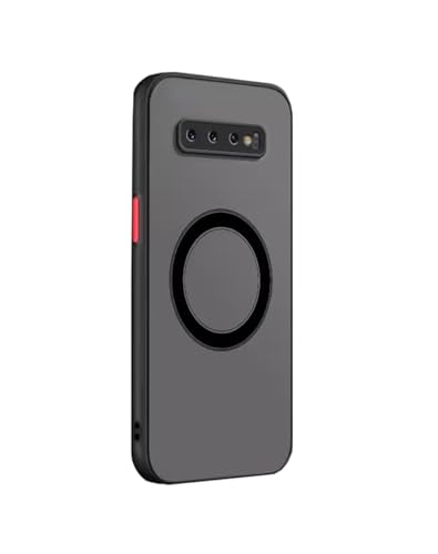 Doowear Magnetische Schutzhülle für Samsung Galaxy S10, unterstützt Magsafe-Ladegerät, kabellos, kratzfest, stoßfest, matt, transparent, Kameraschutz, schlank, dünn, Schutzhülle für Samsung Galaxy von Doowear