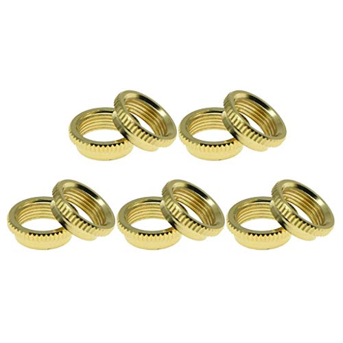 Dopro 10 x USA Gewinde fein gerändelt 15/32 Zoll tiefe Mutter Gitarre Kippschalter Mutter passend für Les Paul mit Switchcraft Switches Dopro 10 x USA Gewinde fein gerändelt 15/32 Zoll tiefe Mutter Gitarre Kippschalter Mutter passend für Les Paul mit Switchcraft Switches von Dopro
