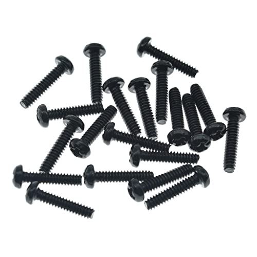 Dopro 20 Stück Phillips Edelstahl #6-32 x 5/8 Zoll Gitarren-Tonabnehmer Switch Montageschrauben für American Fender Strat/Tele schwarz Dopro 20 Stück Phillips Edelstahl #6-32 x 5/8 Zoll Gitarren-Tonabnehmer Switch Montageschrauben für American Fender Strat/Tele schwarz von Dopro