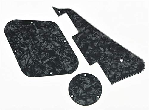 Dopro Black Pearl LP Pickguard & Rückplatte Schalter-Platte Hohlraumabdeckungen für Gibson Les Paul von Dopro