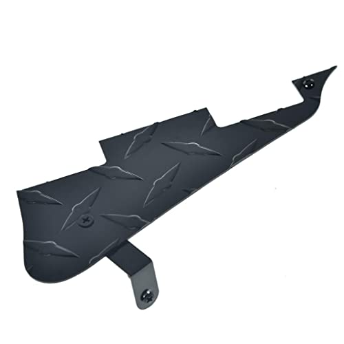 Dopro Diamond Plate LP E-Gitarre Pickguard Aluminium eloxiert Kratzplatte mit schwarzer Halterung und Befestigungsschrauben für Epiphone Les Paul schwarz Dopro Diamond Plate LP E-Gitarre Pickguard Aluminium eloxiert Kratzplatte mit schwarzer Halterung und Befestigungsschrauben für Epiphone Les Paul schwarz von Dopro