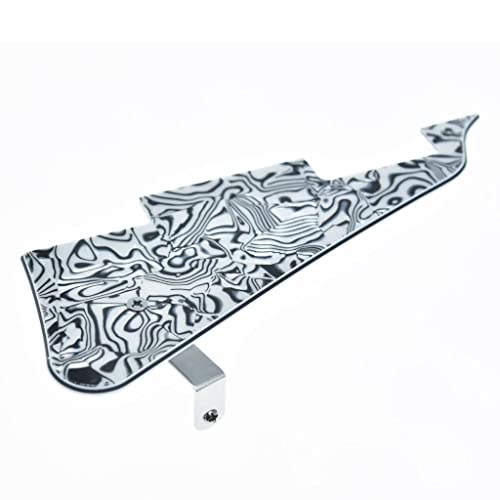 Dopro LP Gitarre Pickguard und LP Edelstahl Halterung mit Befestigungsschrauben aus Chromstahl für USA Les Paul Zebra Stripe Dopro LP Gitarre Pickguard und LP Edelstahl Halterung mit Befestigungsschrauben aus Chromstahl für USA Les Paul Zebra Stripe von Dopro