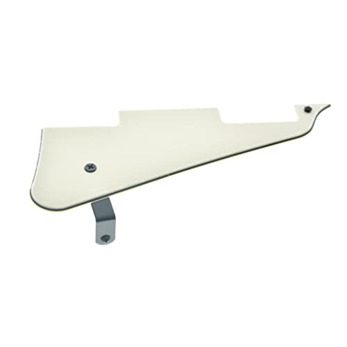 Dopro LP Gitarre Pickguard und LP Edelstahl Halterung mit Befestigungsschrauben aus schwarzem Stahl für USA Les Paul Aged White Dopro LP Gitarre Pickguard und LP Edelstahl Halterung mit Befestigungsschrauben aus schwarzem Stahl für USA Les Paul Aged White von Dopro