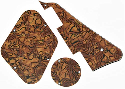 Dopro Tiger Stripe LP Pickguard & Rückplatte Schalterplatte Hohlraumabdeckungen für Gibson Les Paul Dopro Tiger Stripe LP Pickguard & Rückplatte Schalterplatte Hohlraumabdeckungen für Gibson Les Paul von Dopro