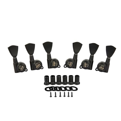 Gitarre 3 pro Seite Verriegelung Tuner 18:1 Verriegelung Tuning Schlüssel Gitarre Tuning Mechaniken mit Keystone Tasten für LP/Les Paul/SG/ES oder Akustikgitarren Schwarz Gitarre 3 pro Seite Verriegelung Tuner 18:1 Verriegelung Tuning Schlüssel Gitarre Tuning Mechaniken mit Keystone Tasten für LP/Les Paul/SG/ES oder Akustikgitarren Schwarz von Dopro