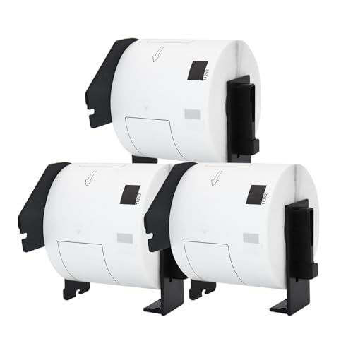 DOREE (3 rollos) DK-11202,62 mm x 100 mm,Etiquetas de dirección pequeña compatible con Brother P-Touch QL-500, QL-500BW, QL-570 QL-580 QL-700 QL-710W, QL-800, QL-810W, QL-820NWB QL-1110NWB QL-1100 von Doree