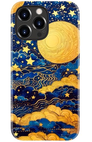 DorisMax Schutzhülle für iPhone 16 Pro Max – kabelloses Laden kompatibel – zweilagige Hartschale + Silikonhülle – stoßfeste Schutzhülle mit niedlichen Designs für Frauen – Gold Mond und Sterne DorisMax Schutzhülle für iPhone 16 Pro Max – kabelloses Laden kompatibel – zweilagige Hartschale + Silikonhülle – stoßfeste Schutzhülle mit niedlichen Designs für Frauen – Gold Mond und Sterne von DorisMax