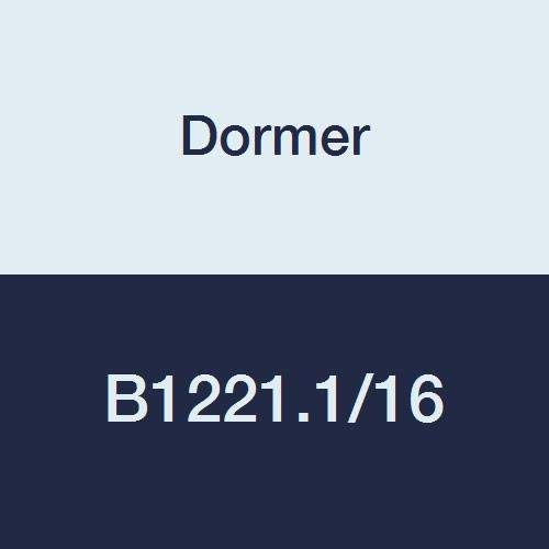 Dormer B122 B1221.1/16 HSS HSS HSS Handreibahle, mit reduziertem Schaft, Durchmesser 3,8 cm, Einzelpackung von Dormer