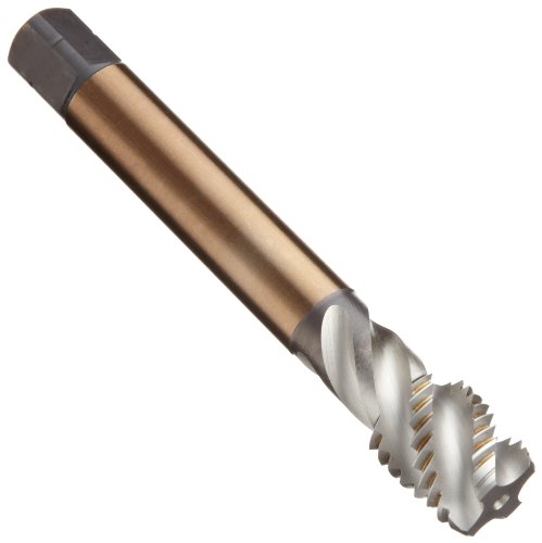 Dormer E002M6 Serie E002 HSS-E-PM Spiralnuten-Maschinengewindebohrer metrisch mit heller Oberfläche, ISO-Standard, M6 x 1,00 mm Gewinde, 66 mm Länge von Dormer