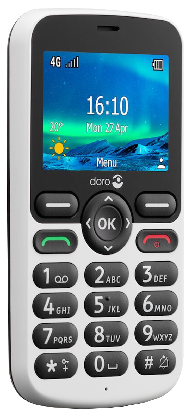 DORO Handy 5860 schwarz-weiß von Doro