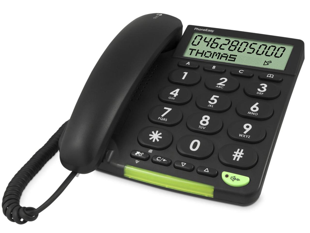 doro PHONEEASY 312CS Schnurgebundenes Telefon schwarz doro PHONEEASY 312CS Schnurgebundenes Telefon schwarz von Doro