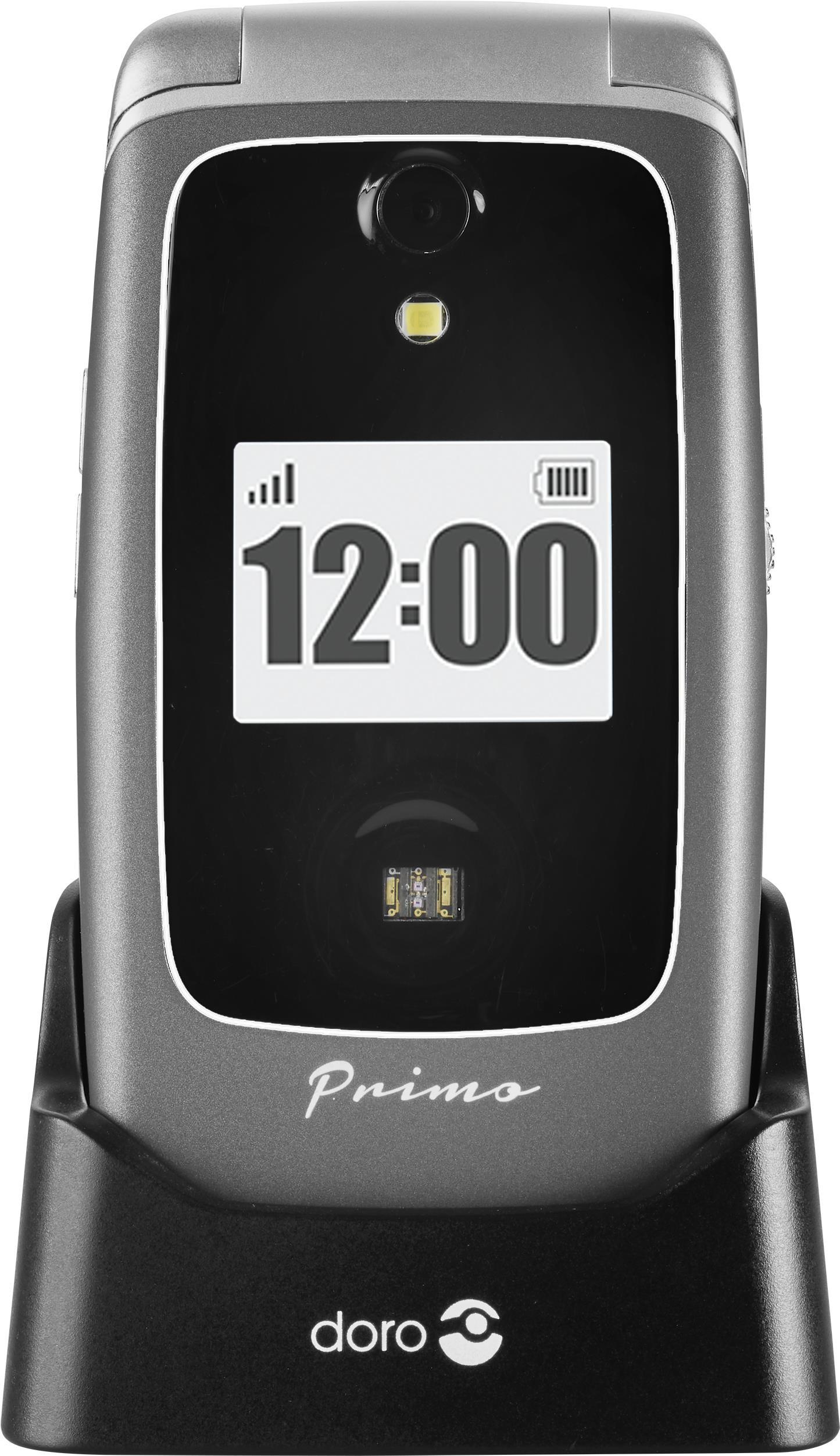 DORO Primo 418 - Mobiltelefon - microSD slot, - microSD slot - GSM - 320 x 240 Pixel - TFT - 3 MP - Graphite von Doro