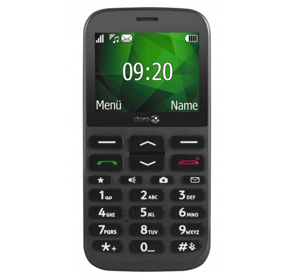 Doro 1370 - Großtastenhandy - graphit Smartphone (2,4 Zoll, 16 GB Speicherplatz) von Doro