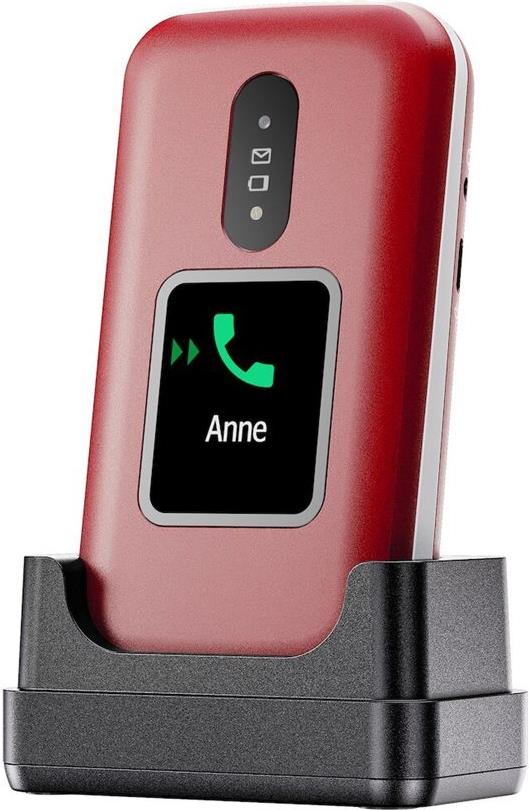 Doro 2880 4G, Großtastenklapphandy, rot (ohne Netzteil) (380563) von Doro