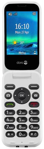 Doro 6880 Senioren-Klapp-Handy mit Ladestation Rot von Doro