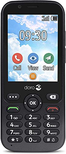 Doro 7010 - 4G Mobiltelefon (3 MP Kamera, 2,8 Zoll (7,11cm) Display, LTE, GPS, Bluetooth, WhatsApp, Facebook, WiFi) graphit von Doro