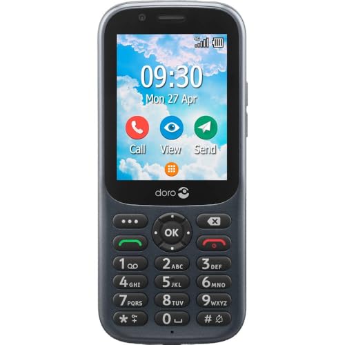 Doro 730X Entsperrt 4G Dual SIM Seniorenhandy: Spritzwassergeschützt (IP54) und stoßfest. Einfach zu bedienen mit GPS, Facebook und Whatsapp. Ideal als Seniorenhandy ohne Vertrag und Tastenhandy. von Doro