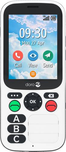 Doro 780X IUP Senioren-Handy IP54, SOS Taste Schwarz, Weiß von Doro