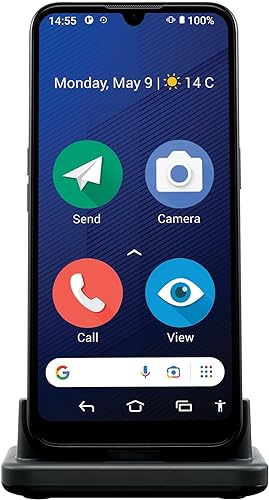 Doro 8200, 4G Senioren Smartphone ohne Vertrag, Noruftaste, Triple Kamera, Android 12 Go, 64 GB Speicher, Hörgerätekompatibilität von Doro