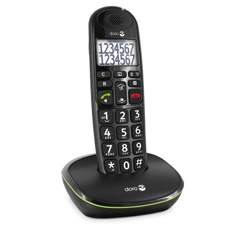 Doro Doro PhoneEasy 110 Schwarz Festnetztelefon Doro Doro PhoneEasy 110 Schwarz Festnetztelefon von Doro