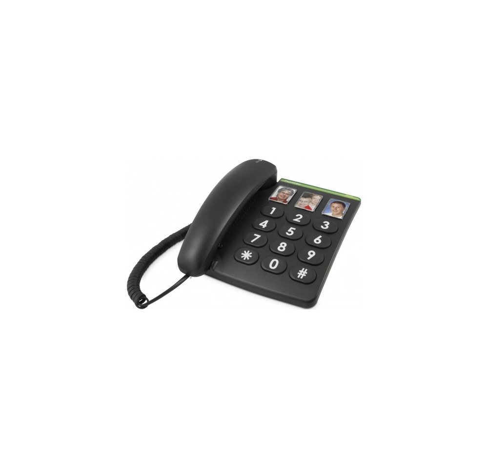 Doro Doro PhoneEasy 331ph Schwarz Senioren Telefon Kabelgebundenes Telefon (analog) von Doro