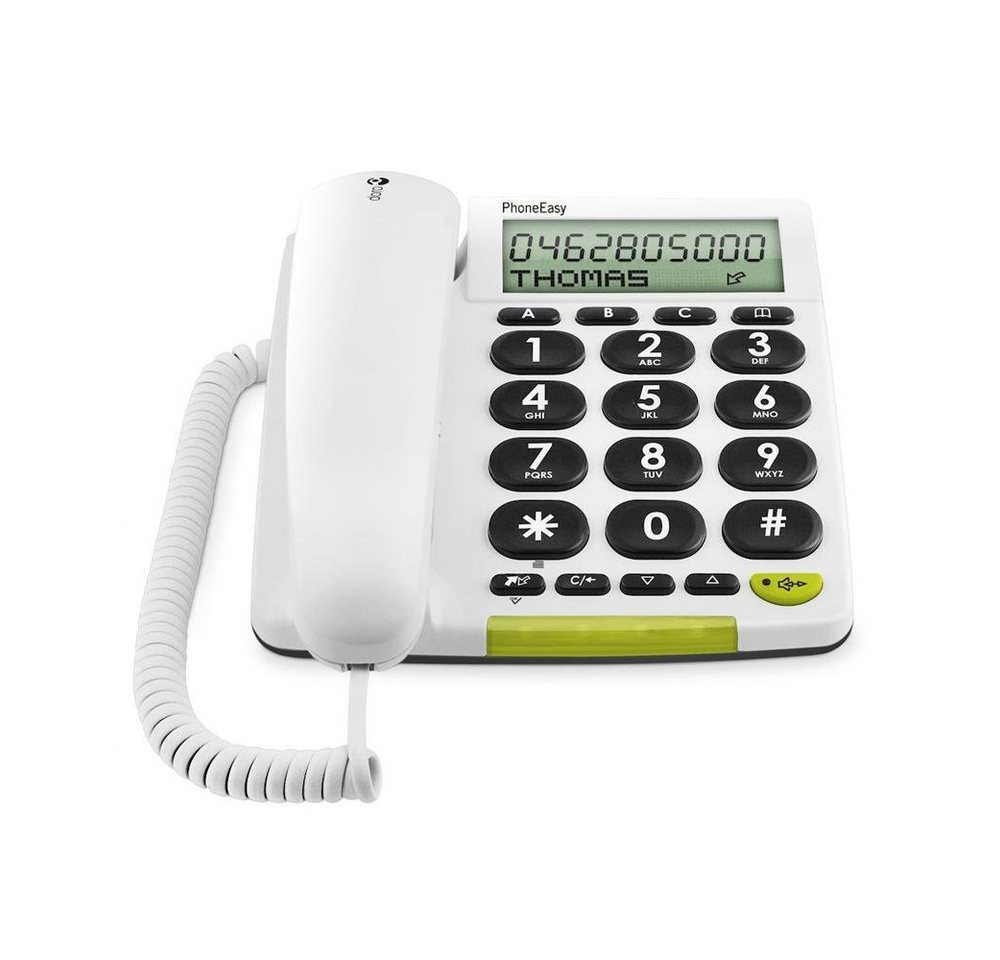 Doro PhoneEasy 312cs weiß schnurgebundenes Festnetztelefon Doro PhoneEasy 312cs weiß schnurgebundenes Festnetztelefon von Doro