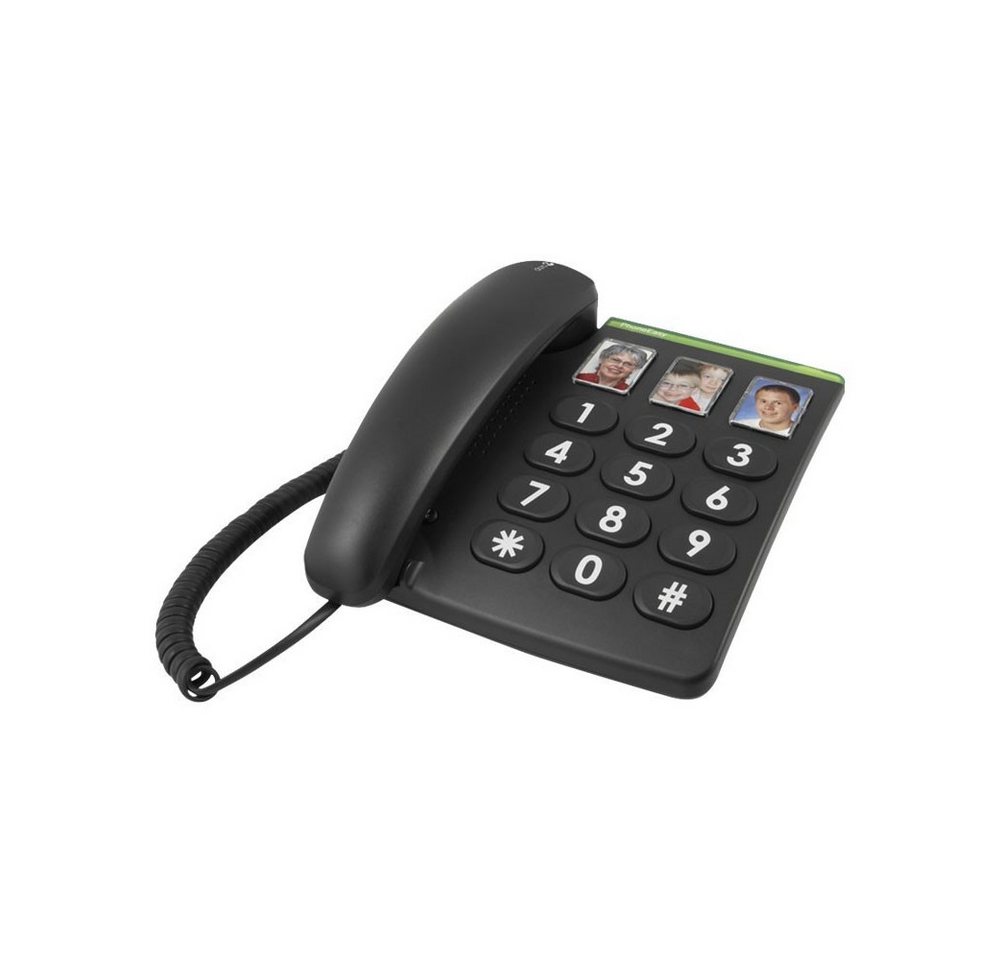 Doro PhoneEasy 331ph Großtastentelefon schwarz Festnetztelefon Doro PhoneEasy 331ph Großtastentelefon schwarz Festnetztelefon von Doro