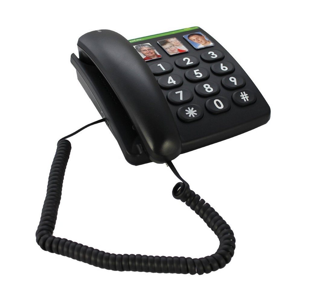 Doro PhoneEasy 331ph Schwarz Festnetztelefon Doro PhoneEasy 331ph Schwarz Festnetztelefon von Doro