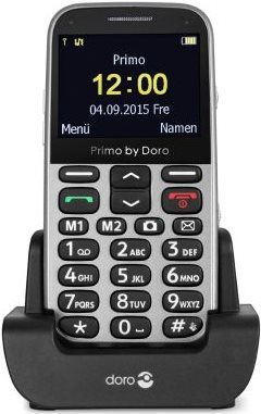 Doro Primo 366 - Mobiltelefon - GSM - 320 x 240 Pixel - TFT - 0,3 MPix - Silber (360082) von Doro