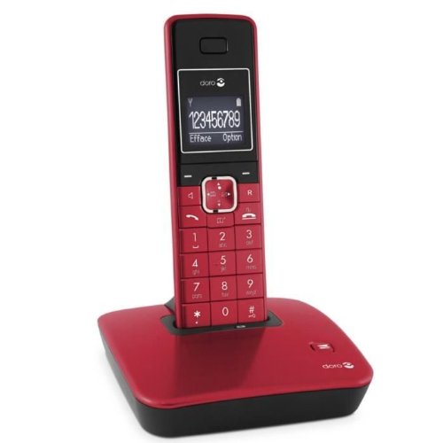 Doro TH70 DECT Festnetztelefon, Rot von Doro