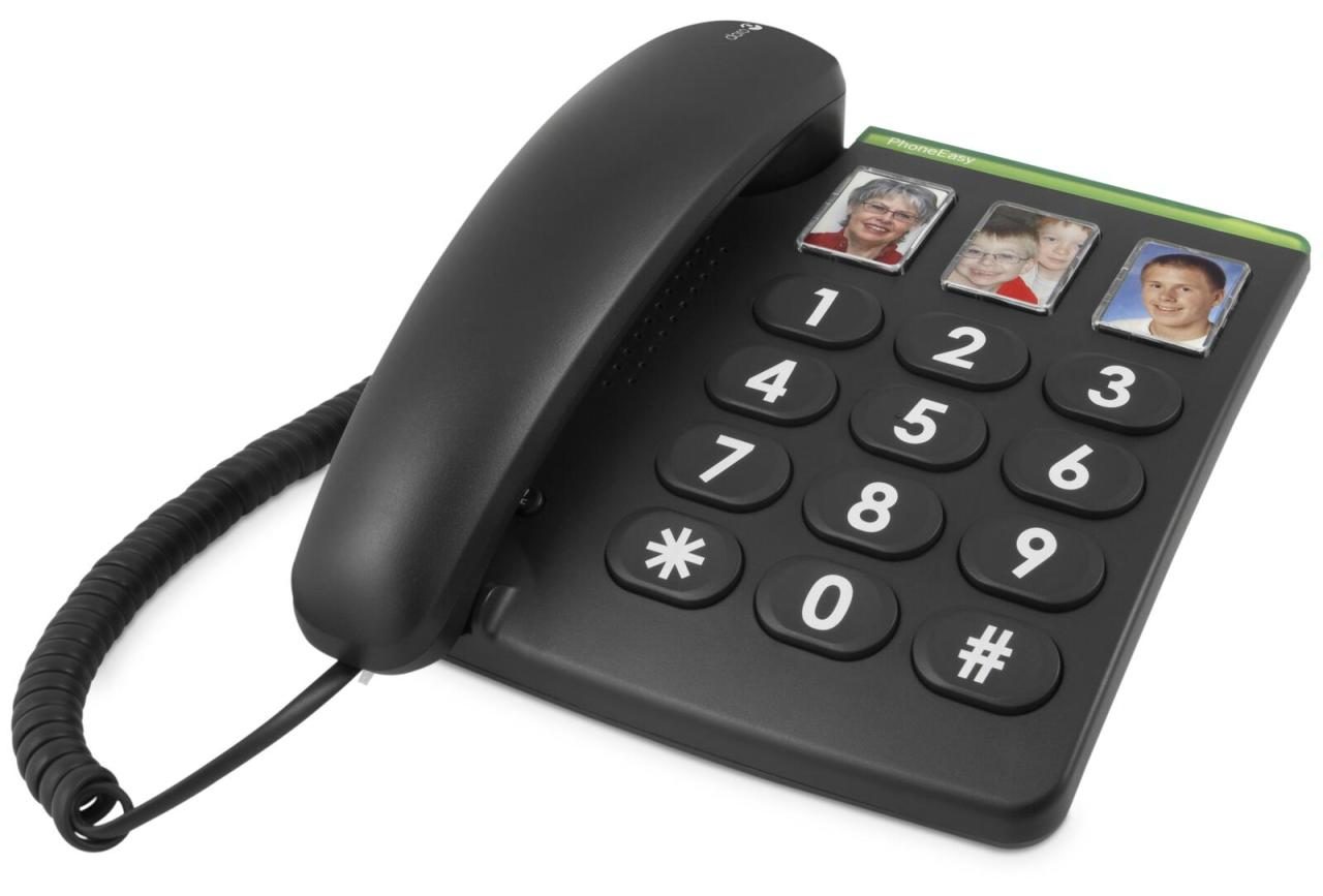 doro Phoneeasy 331ph Schnurgebundenes Telefon schwarz doro Phoneeasy 331ph Schnurgebundenes Telefon schwarz von Doro