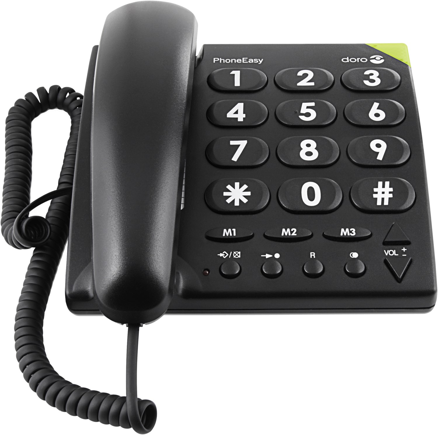 PhoneEasy 311 c Schnurgebundenes Telefon schwarz von Doro