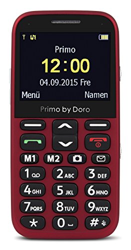 Primo 366 by Doro Großtastenhandy mit Tischladestation rot von Doro