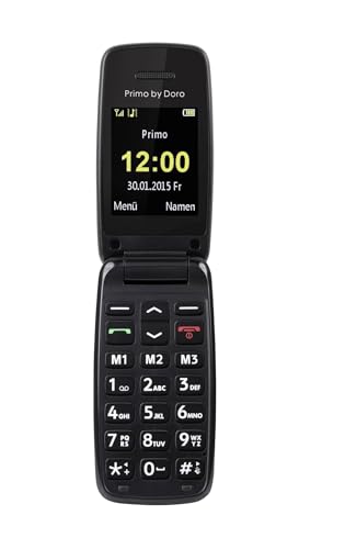 Primo 401 by Doro , unlocked - GSM Mobiltelefon mit großem beleuchtetem Farbdisplay - rot von Doro