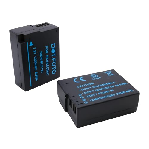 2 x Dot.Foto DMW-BLC12, DMW-BLC12E Premium 7.2v / 1200mAh Akku für Panasonic von Dot.Foto