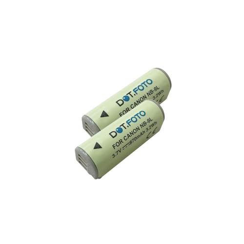 2 x Dot.Foto NB-9L, NB-9LH Premium 3.7v / 870mAh Akku für Canon IXUS 500 HS 510 HS 1000 HS 1100 HS IXY 50S PowerShot N N2 PowerShot SD4500 is 2 x Dot.Foto NB-9L, NB-9LH Premium 3.7v / 870mAh Akku für Canon IXUS 500 HS 510 HS 1000 HS 1100 HS IXY 50S PowerShot N N2 PowerShot SD4500 is von Dot.Foto