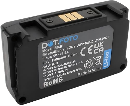 Dot.Foto BATC-4AA Premium 3.2v / 1500mAh Akku mit USB-Ladeanschluss für Sony UWP-D21, D22, D26, D27, UTX-B40, URX-P40, URX-P41D Bodypack Wireless Microphone Dot.Foto BATC-4AA Premium 3.2v / 1500mAh Akku mit USB-Ladeanschluss für Sony UWP-D21, D22, D26, D27, UTX-B40, URX-P40, URX-P41D Bodypack Wireless Microphone von Dot.Foto