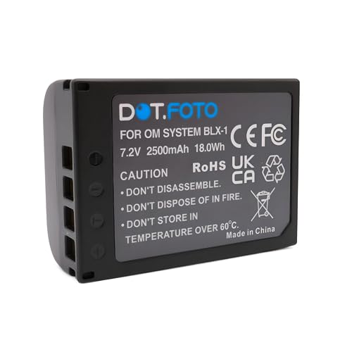 Dot.Foto BLX-1 Premium Hohe Kapazität 7.2v / 2500mAh Akku für Olympus OM System OM-1, OM-1 Mark II Dot.Foto BLX-1 Premium Hohe Kapazität 7.2v / 2500mAh Akku für Olympus OM System OM-1, OM-1 Mark II von Dot.Foto