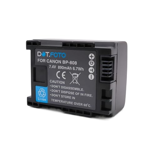 Dot.Foto BP-807, BP-808, BP-809 Premium 7.4v / 750mAh Akku für Canon von Dot.Foto